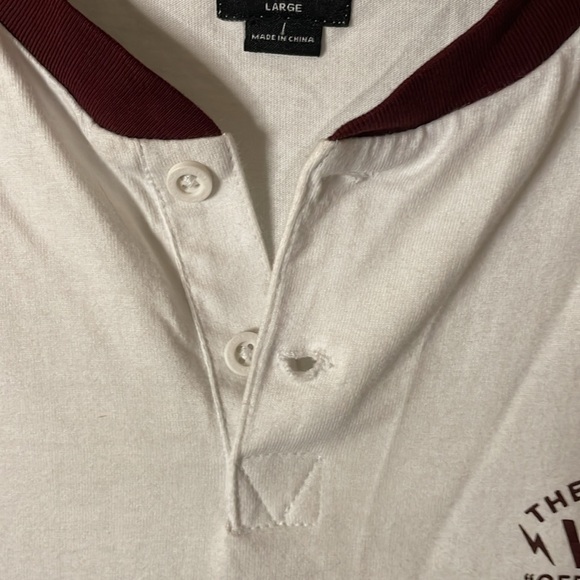 Men’s Vans cotton two button long sleeve t-shirt, Size L - Picture 7 of 7